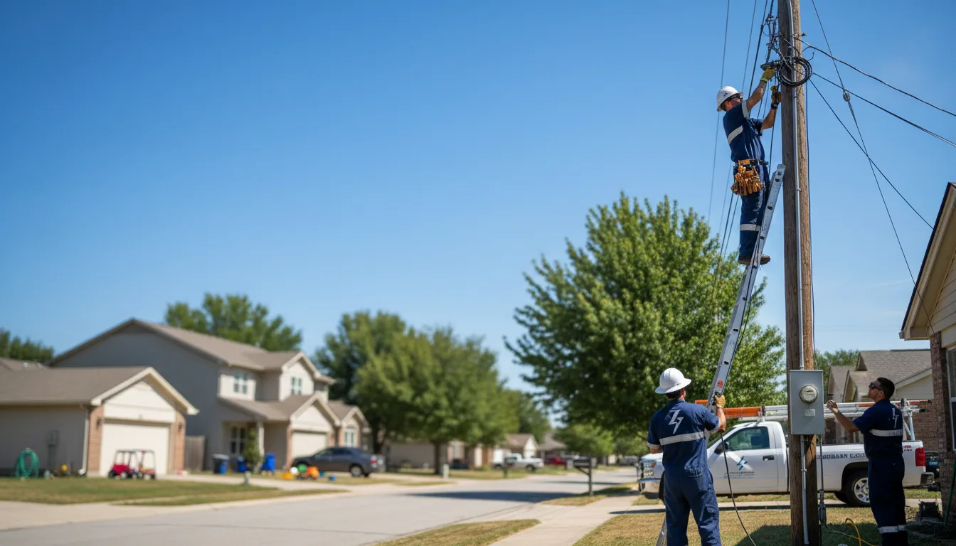 Residential electrician providing installation services in Seagoville, TX